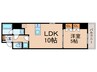 パークアクシス新宿西落合 1LDKの間取り