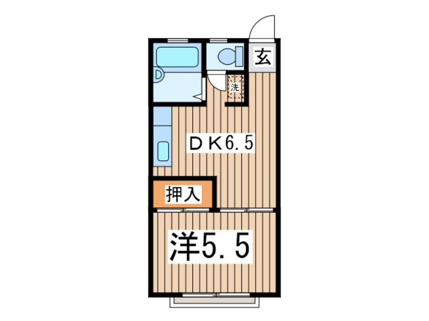 間取図 ハイツ梅香