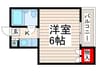 大和ハイツ 1Kの間取り