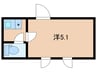 CH　RESIDENCE　早稲田鶴巻町 1Rの間取り