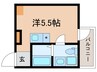 HJ　PLACE　早稲田鶴巻　Ⅰ 1Rの間取り