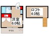 ワイズハイム 1Rの間取り