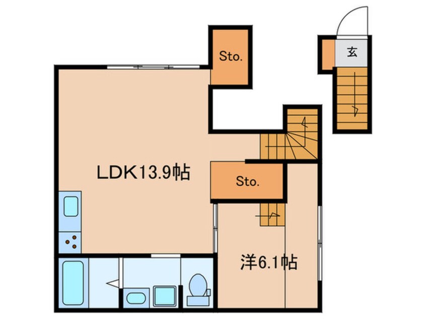 間取図 エストラルゴ都立大学