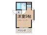 桜コ－ポ 1Rの間取り