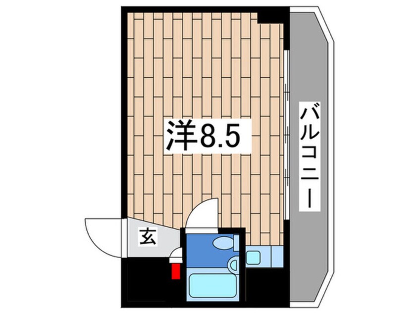 間取図 セザール第二伊勢佐木町（801）