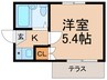 サングリ－ン桜川２ 1Kの間取り