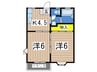 ハイツＭ１ 2Kの間取り