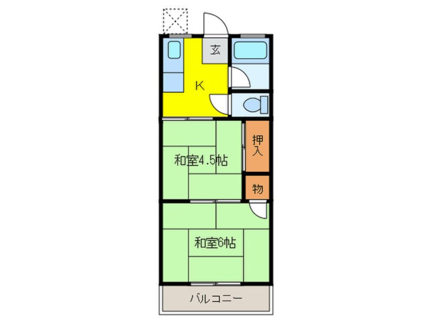 間取図 コーポみやぎ