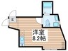 Cスクエア五反野 1Rの間取り