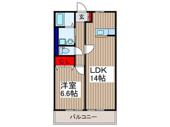 間取図 グランド－ルＮ．Ｉ