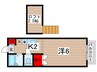 サンル－トヘスメル 1Kの間取り