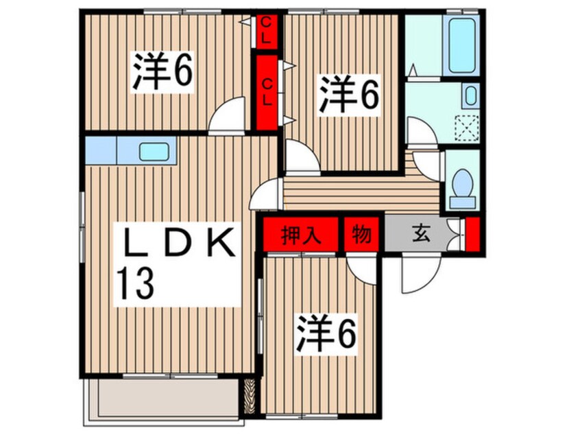 間取図 ディアス扇台