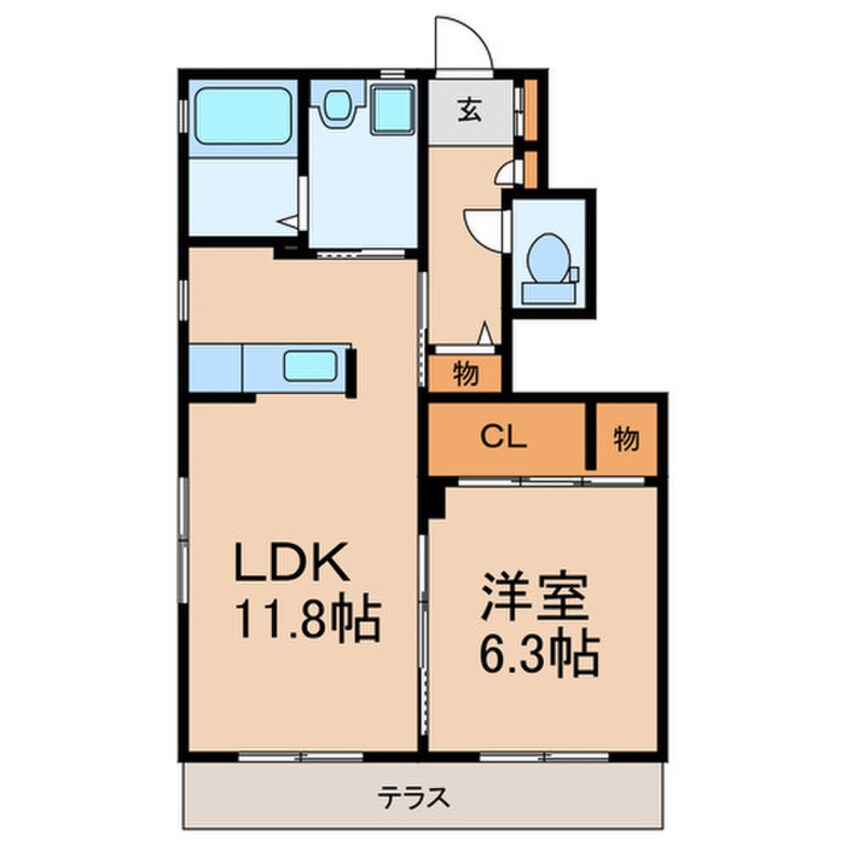 間取図 メゾンリバーアイランドＡ