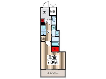 間取図 ライジングプレイス亀戸（807）