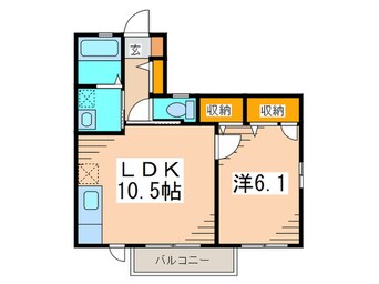 間取図 ハピネスヒルズＡ