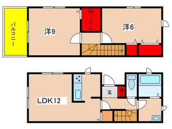 間取図 テラスハウスパラドール百合ヶ丘