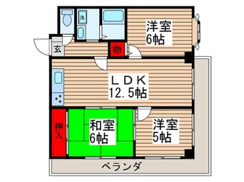 間取図 サムソンコ－ト