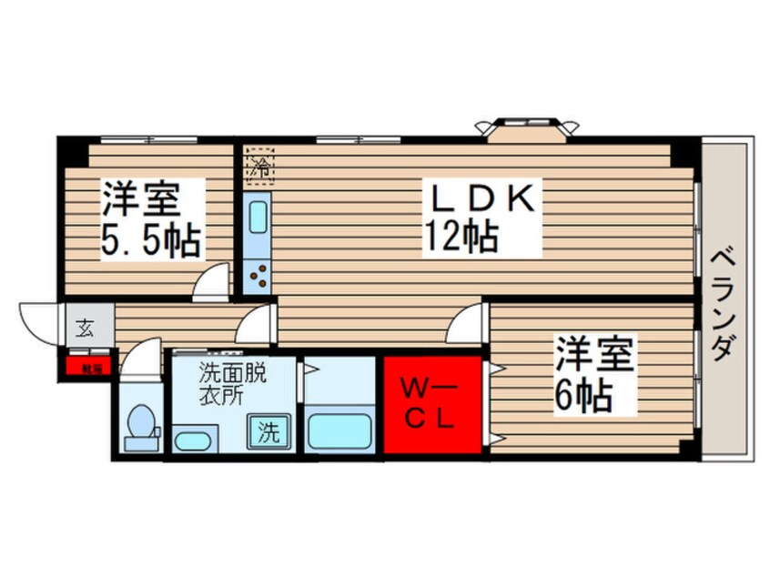 間取図 サムソンコ－ト