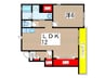 サンヴェール茂原A 1LDKの間取り