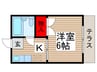 ﾒｿﾞﾝ沢 1Kの間取り