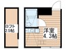 R-STYLE竹ノ塚２nd 1Rの間取り