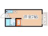 グリーンコーポⅡ 1Rの間取り