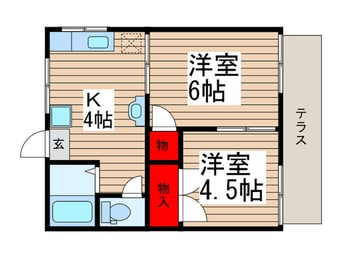 間取図 ティアラ津田沼Ⅳ