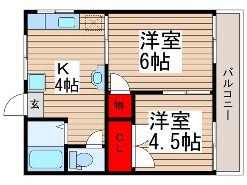 間取図 ティアラ津田沼Ⅳ