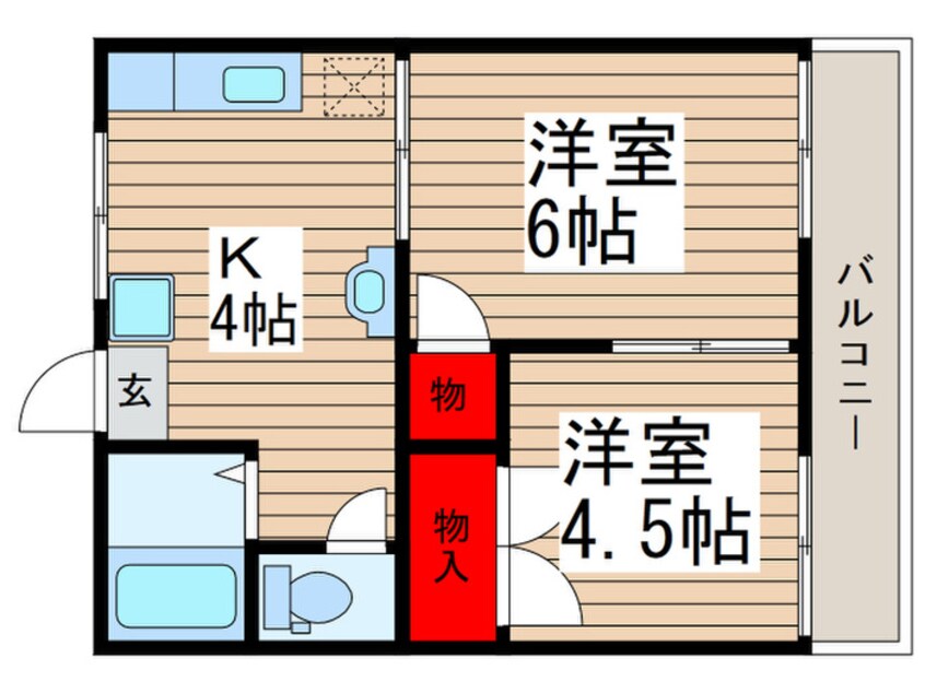 間取図 ティアラ津田沼Ⅳ