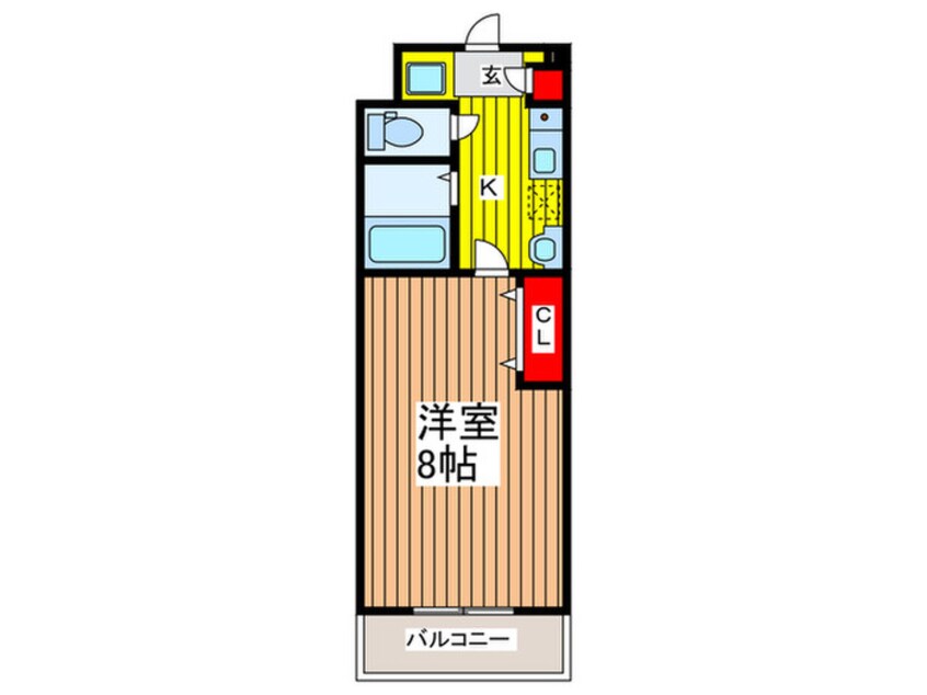 間取図 クレ－ル下落合