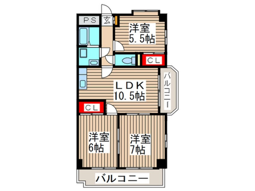 間取図 プレステ－ジ浦和