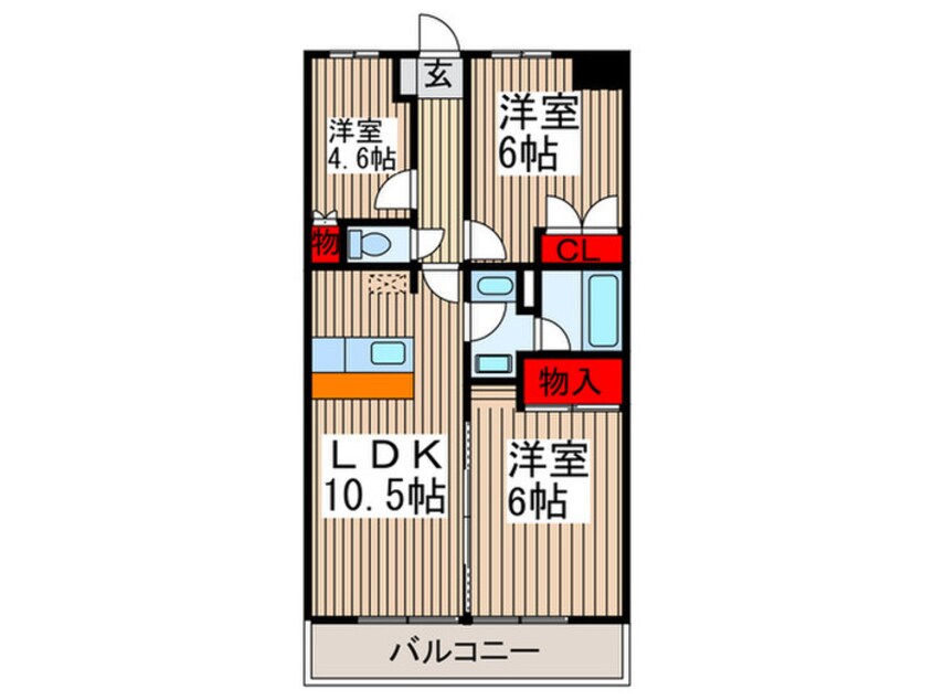 間取図 プレステ－ジ浦和