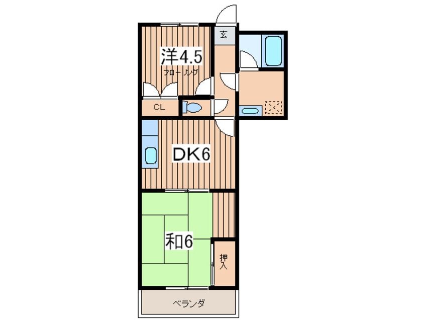 間取図 サンハイツ３
