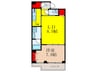 PRIME URBAN 東中野 COURT 1LDKの間取り