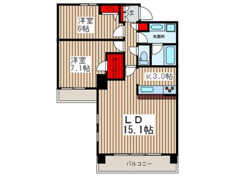 間取図 PRIME URBAN 東中野 COURT