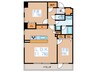 PRIME URBAN 東中野 COURT 2LDKの間取り