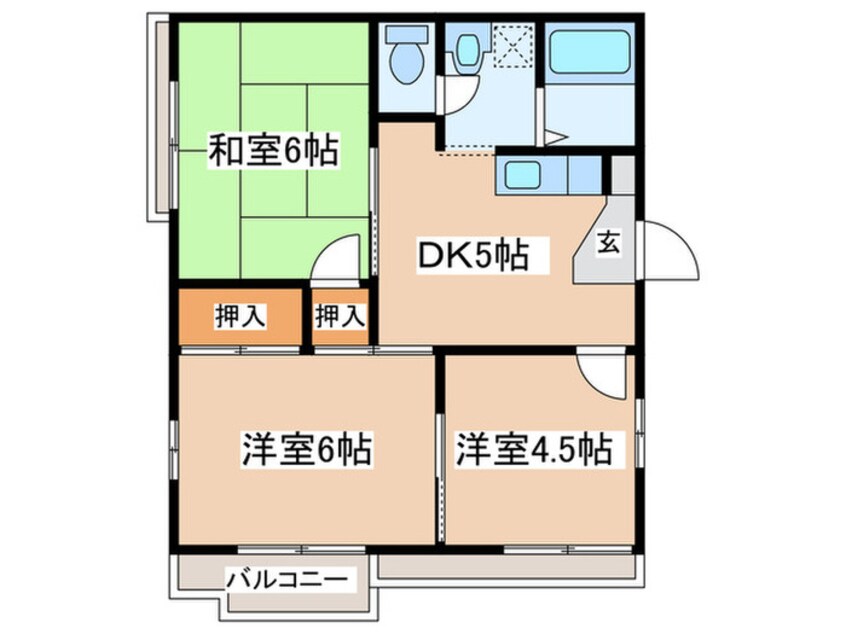 間取図 サンハイツ湘南