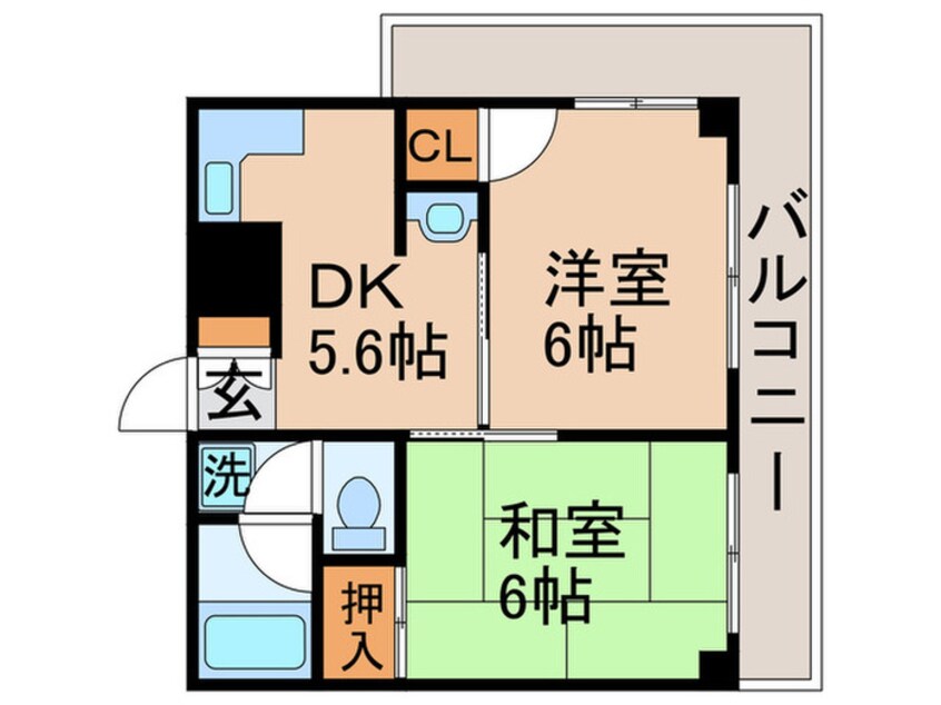 間取図 弘道高橋第一ハイツ