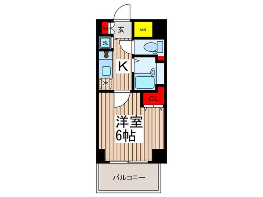 間取図 コスモリード月島
