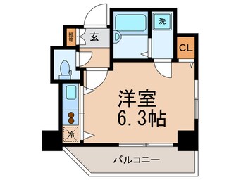 間取図 コスモリード月島