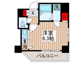 間取図 コスモリード月島