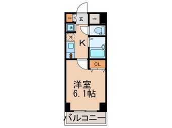 間取図 コスモリード月島