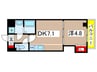 エスペラント 1DKの間取り