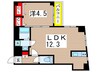エスペラント 1LDKの間取り