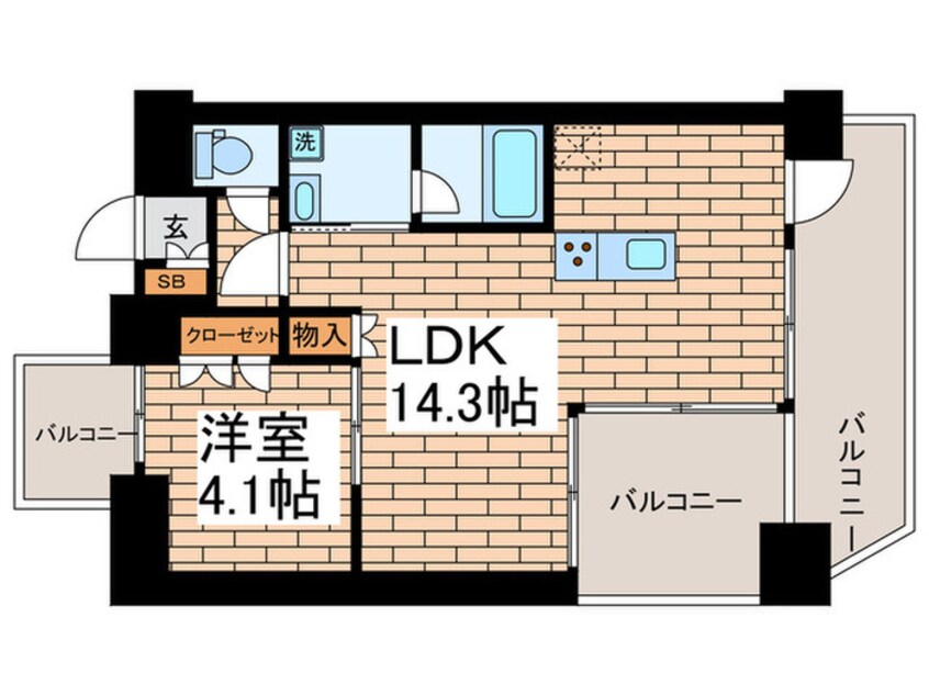 間取図 シーズンフラッツ池上