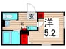 GardenCourtさくら通り 1Kの間取り