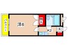 サンアベニュ－雅 1Kの間取り