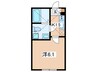 スカイビュー日吉 1Kの間取り
