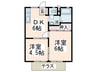 ビュ－ハイム 2DKの間取り