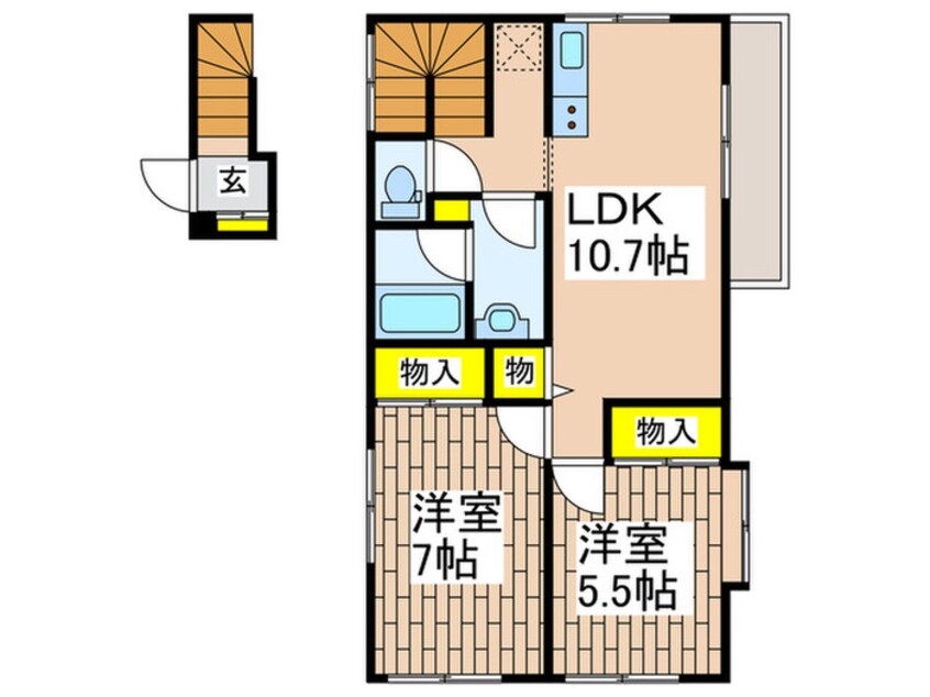 間取図 藤が谷4丁目貸家